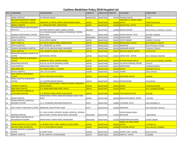 Cashless Medicliam Policy 2018 Hospital List SNO CARENAME CAREADDRESS CARECITY CARESTATE CAREPIN LOCATION CAREPHONE