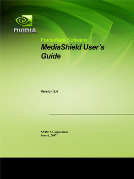 Mediashield User's Guide