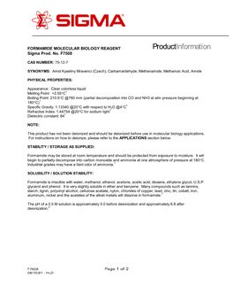 Formamide (F7508)