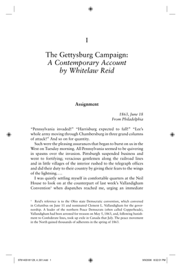 The Gettysburg Campaign: a Contemporary Account by Whitelaw Reid