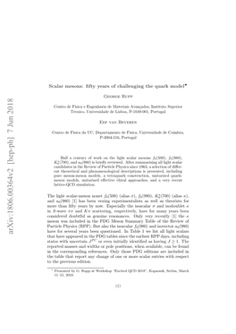 Scalar Mesons: Fifty Years of Challenging the Quark Model
