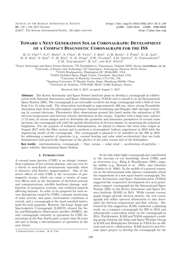 Development of Compact Diagnostic Coronagraph On