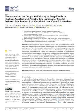 Understanding the Origin and Mixing of Deep Fluids in Shallow Aquifers