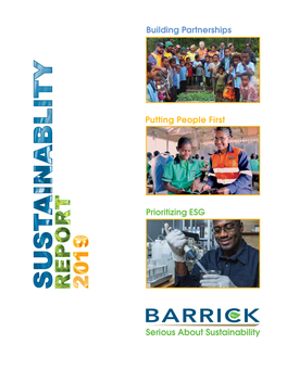 Sustainability Report 2019 1 ABOUT THIS REPORT Transparency and Openness Are Critical to Our Sustainability Strategy