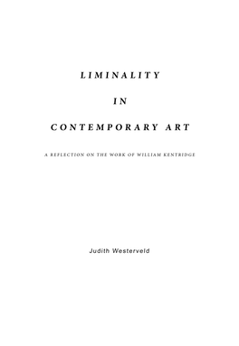 Liminality I N Contemporary