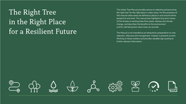 Urban Tree Manual Provides Advice on Selecting and Procuring the Right Tree1 for the Right Place in Urban Areas