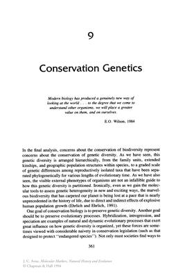 Conservation Genetics