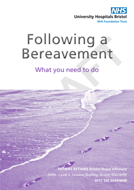 Following a Bereavement What You Need to Do