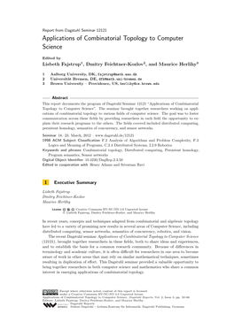 Applications of Combinatorial Topology to Computer Science