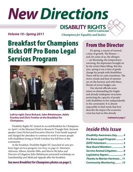 Breakfast for Champions Kicks Off Pro Bono Legal Services Program