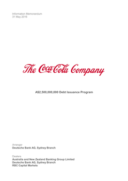 A$2,500,000,000 Debt Issuance Program