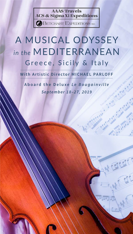 A MUSICAL ODYSSEY in the MEDITERRANEAN Greece, Sicily & Italy