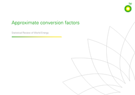 Approximate Conversion Factors