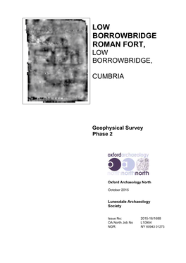 Low Borrowbridge Roman Fort, Low Borrowbridge