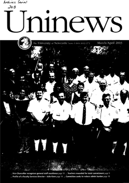 The University of Newcastle Uninews, March/April, 2003