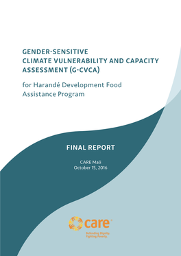 G-CVCA) for Harandé Development Food Assistance Program