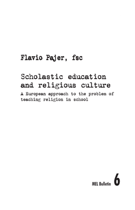 06 Scholastic Education and Religious Culture