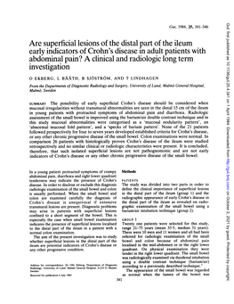 Are Superficial Lesions of the Distal Part of the Ileum Abdominal Pain?