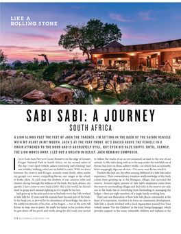Sabi Sabi: a Journey
