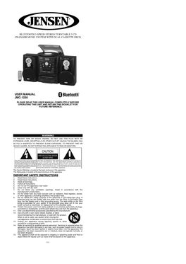 User Manual Jmc-1250