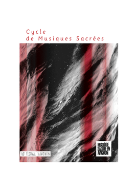 Programme Du Cycle Des Musiques Sacrées