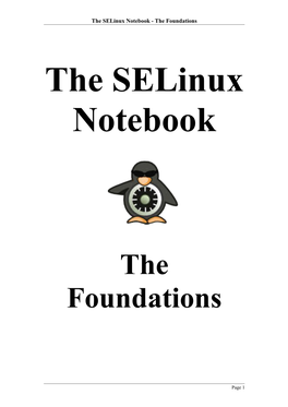 The Selinux Notebook - the Foundations