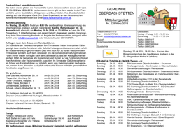 GEMEINDE OBERDACHSTETTEN Mitteilungsblatt