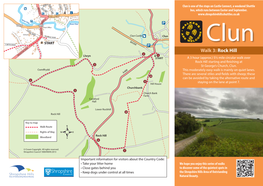 Rock Hill HT IG KN Llwyn START a 3 Hour (Approx.) 5½ Mile Circular Walk Over Rock Hill Starting and Finishing at St George’S Church, Clun