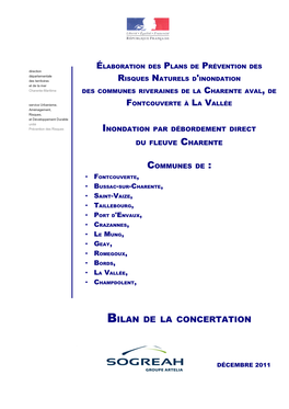 Bilan De La Concertation