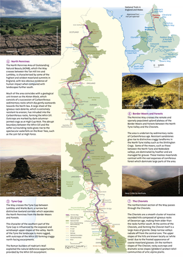 North Pennines Tyne Gap Border Moors and Forests the Cheviots