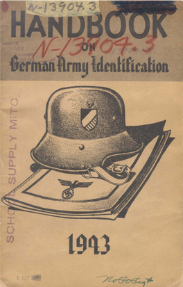 Handbook on German Army Identification