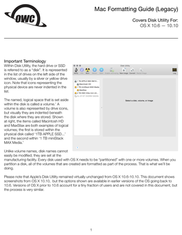Mac Formatting Guide (Legacy)