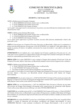 Decreto 5 Del 16.03.2021