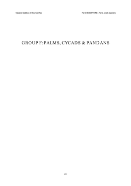 Palms, Cycads & Pandans