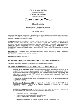 Commune De Culoz