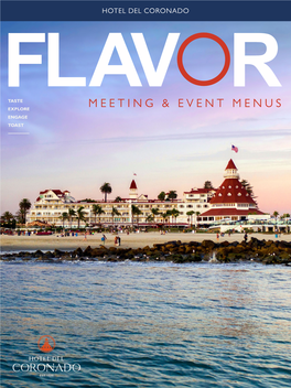 Meeting & Event Menus