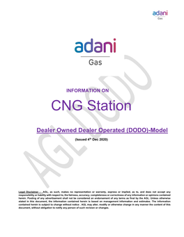 Information on CNG Station (DODO Model)