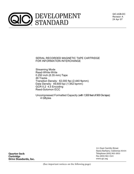 QIC-4GB-DC Revision a 24 Apr 97