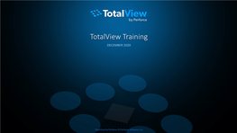 Totalview Training DECEMBER 2020