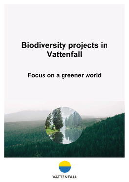 Biodiversity Projects in Vattenfall