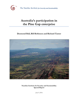 Australia's Participation in the Pine Gap Enterprise