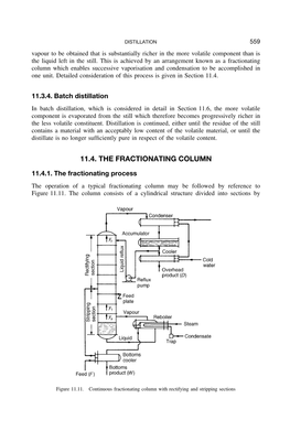 11.4. the Fractionating Column