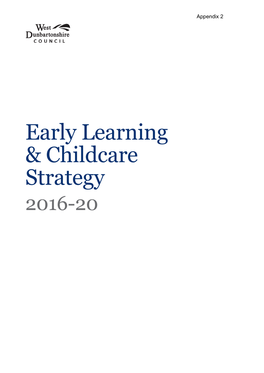 A Vision for Early Learning and Childcare