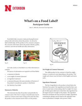 What's on a Food Label?