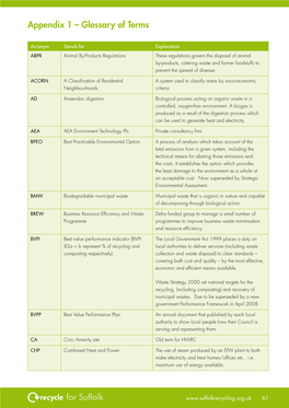 Appendix 1 – Glossary of Terms