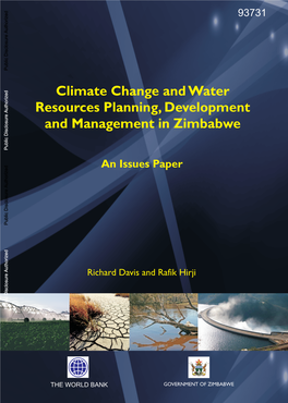 ZIMBABWE Climate Change and Water Resources Planning, Development and Management in Zimbabwe