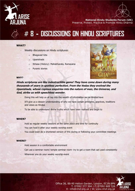 Hindu Scriptures Are Like Indestructible Gems! They Have Come Down During Many Thousands of Years in Spotless Perfection