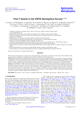 First T Dwarfs in the VISTA Hemisphere Survey⋆⋆⋆