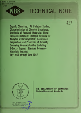 Organic Chemistry: Air Pollution Studies;