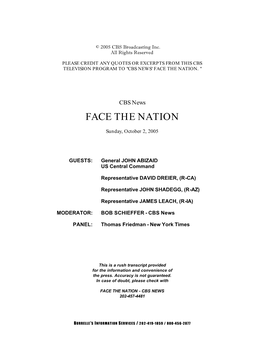 Face the Nation